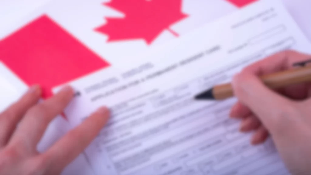 Canadian immigration application for PR